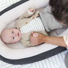Кокон для сна с ограничителем Voksi Baby Nest Dark Grey